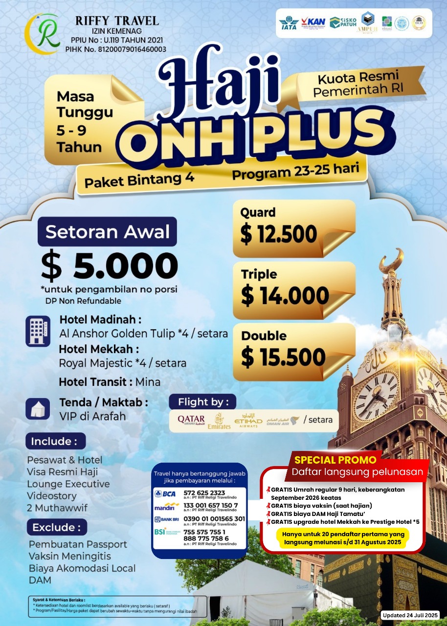 Riffy Tour Travel - Travel Umroh Terpercaya